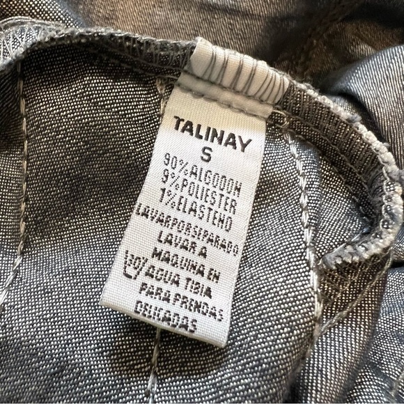 Women’s Blue Denim Acid Wash Mini Dress With Belt Size S - Picture 8 of 13